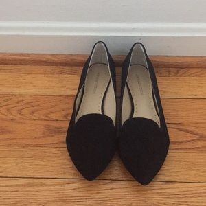 Adrienne Vittadini Black Suede Benson Flat